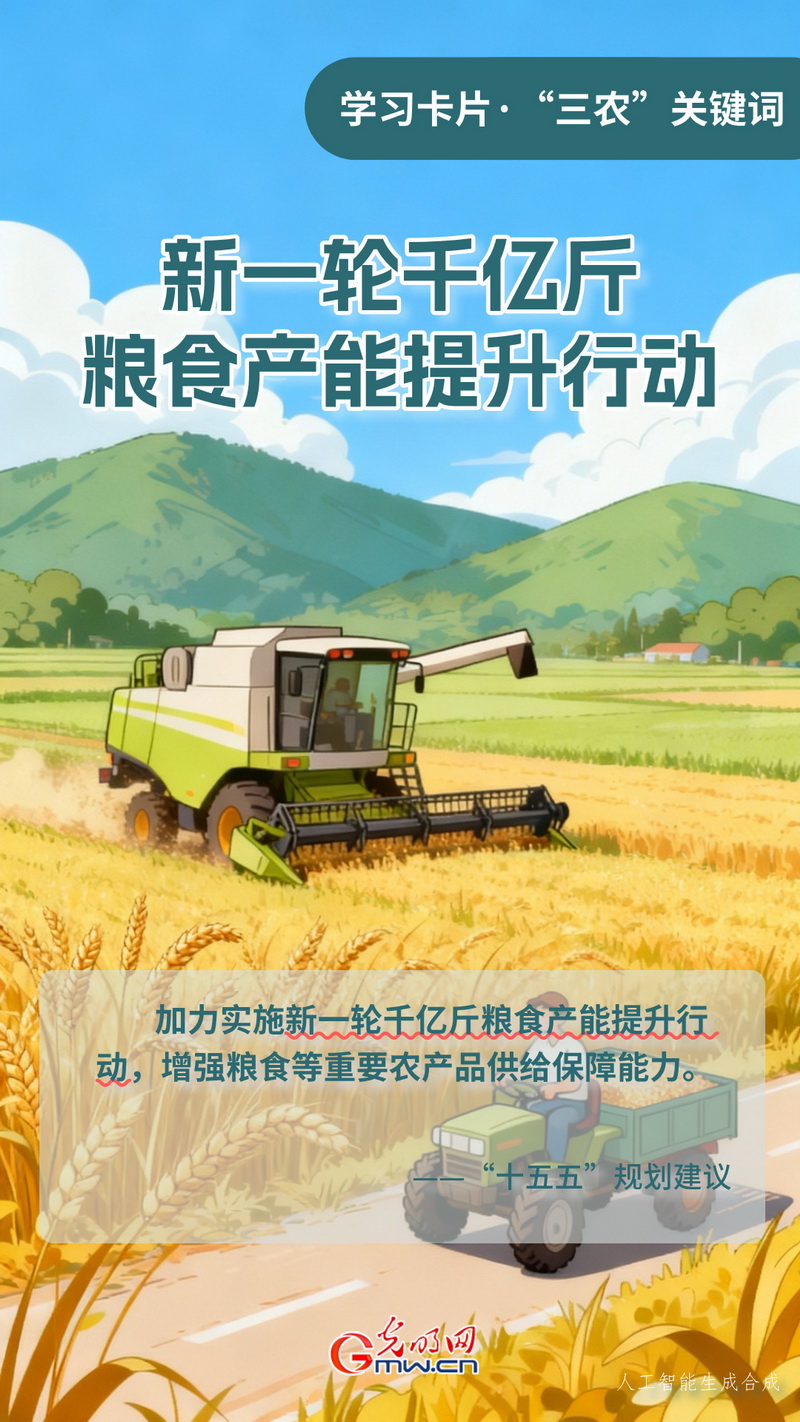 学习卡片·“三农”关键词丨新一轮千亿斤粮食产能提升行动