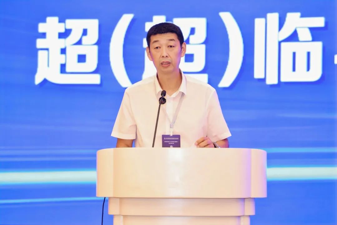  哈电股份副总裁陈冬石致辞。