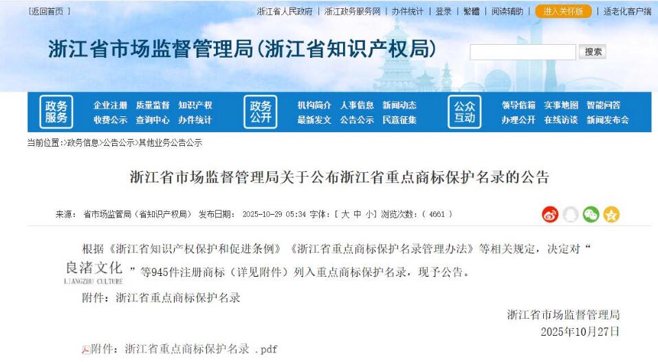 欧拉姆阀门入选浙江省重点商标保护名录，品牌建设成果获认可
