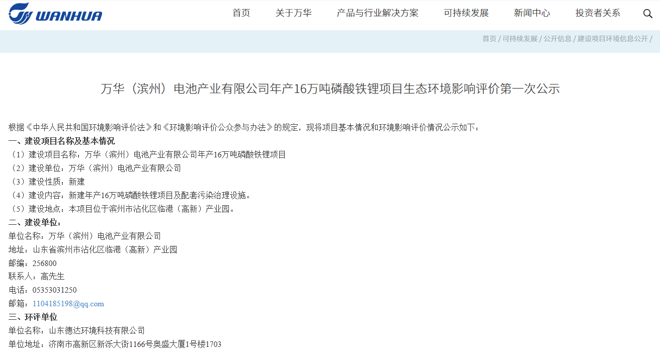 万华化学