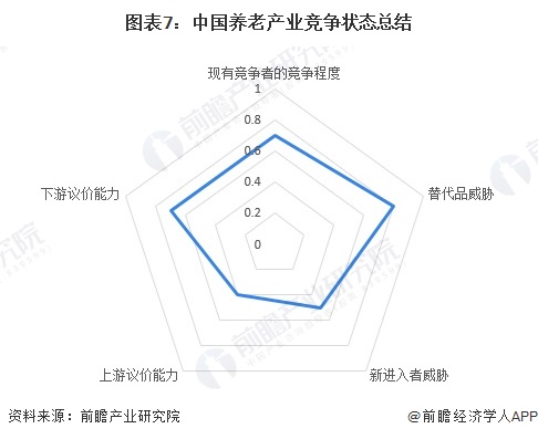 图表7：中国养老产业竞争状态总结