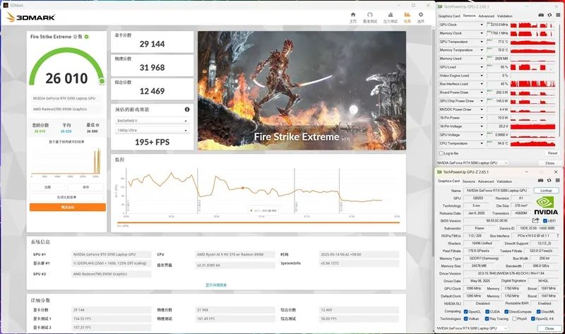 超轻薄RTX 5090游戏本体验《毁灭战士：黑暗时代》：DLSS 4轻松驾驭4K