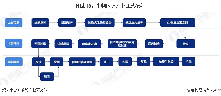 图表18：生物医药产业工艺流程