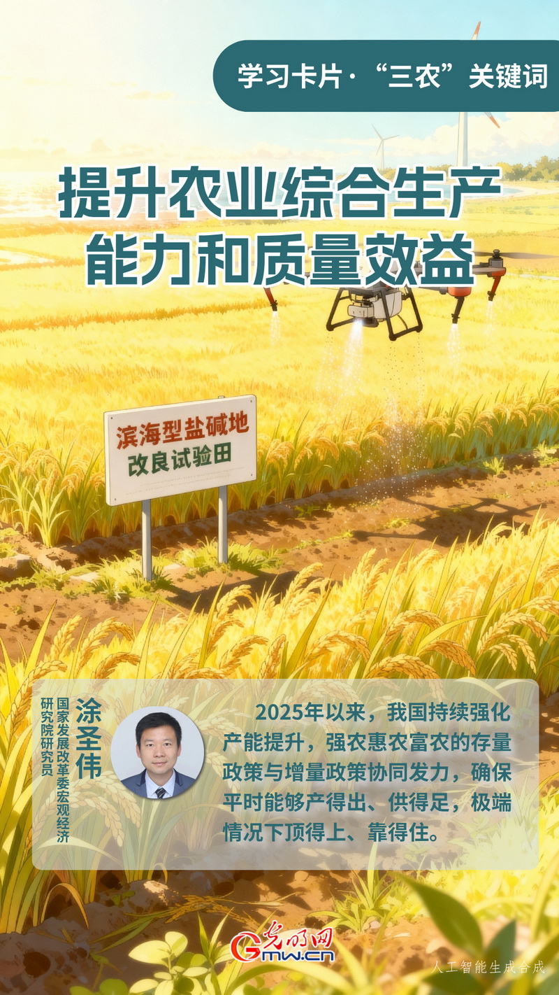学习卡片·“三农”关键词丨提升农业综合生产能力和质量效益