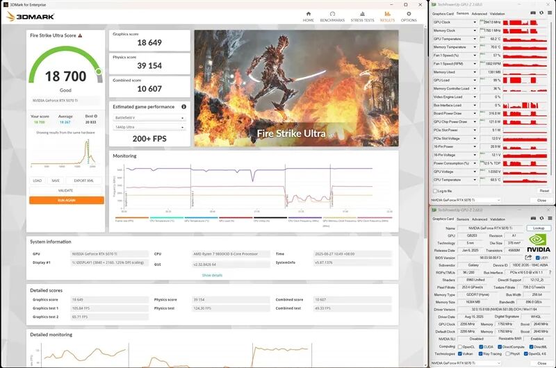 最强非公降临！影驰RTX 5070 Ti HOF OC LAB黑魂X显卡评测：供电、散热都是顶级