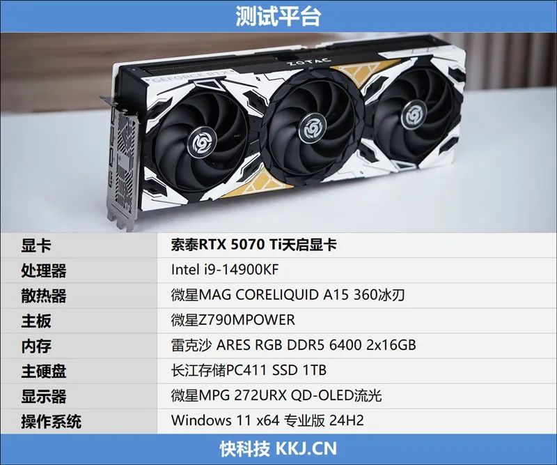 索泰RTX 5070 Ti天启显卡评测：启世之环再进化 豪华八热管旗舰级体验