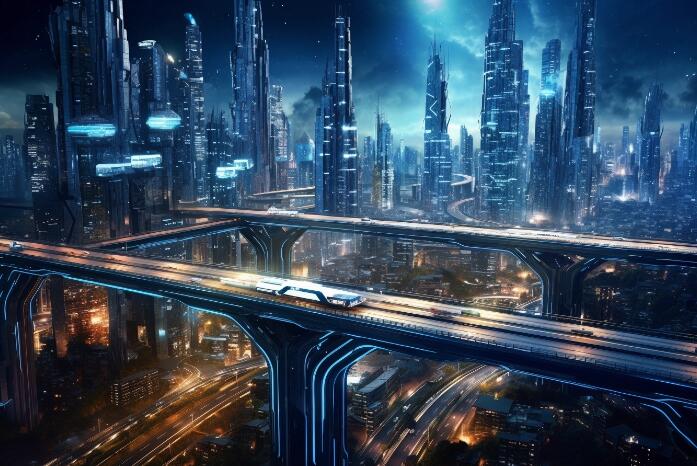 元宇宙 科幻 未来城市 (1)