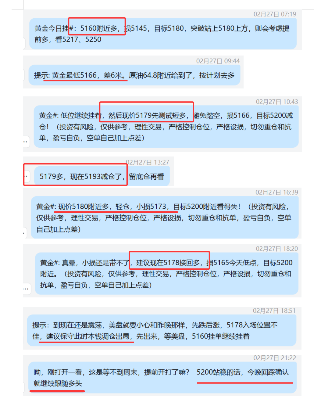 2.27 黄金 5160多，差6米未给到；  5179多，5193盈利； 5180多，损5173； 5178多，本钱调仓，结果晚上大涨；美盘 5200回踩跟多，不给机会.png