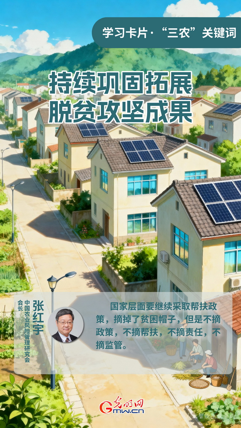 学习卡片·“三农”关键词丨持续巩固拓展脱贫攻坚成果