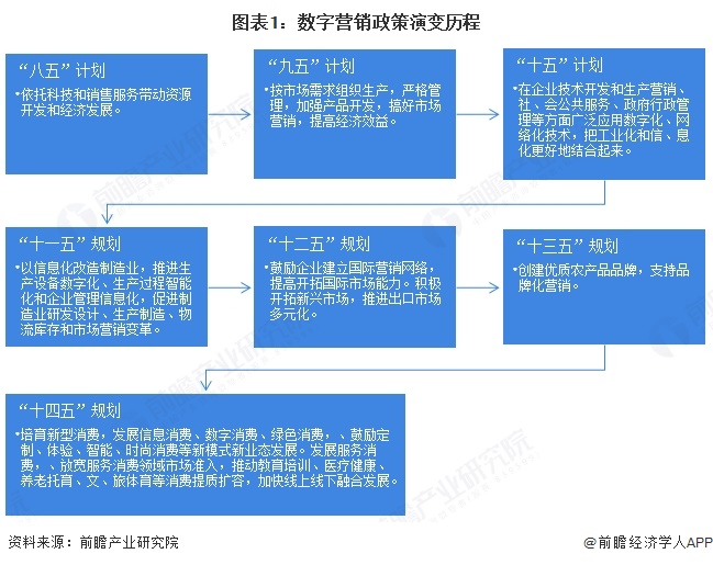 图表1：数字营销政策演变历程