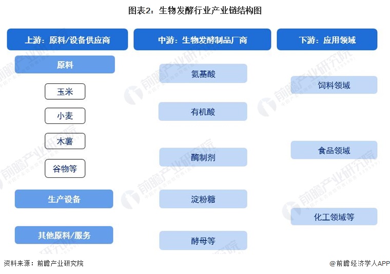 图表2：生物发酵行业产业链结构图