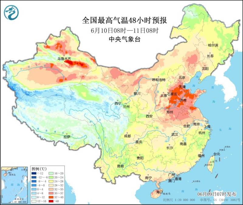 我国热量分布图图片